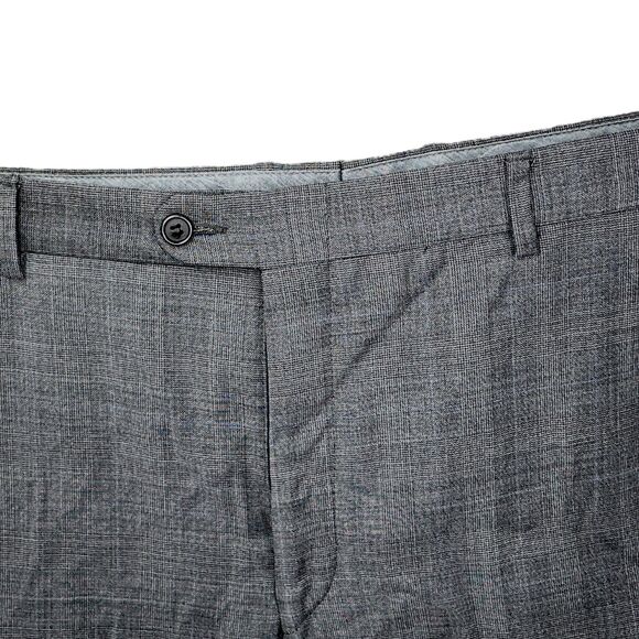 Hickey Freeman Suit Mens 42R 36x31 Gray Worsted Wool Milburn II - Picture 6 of 8